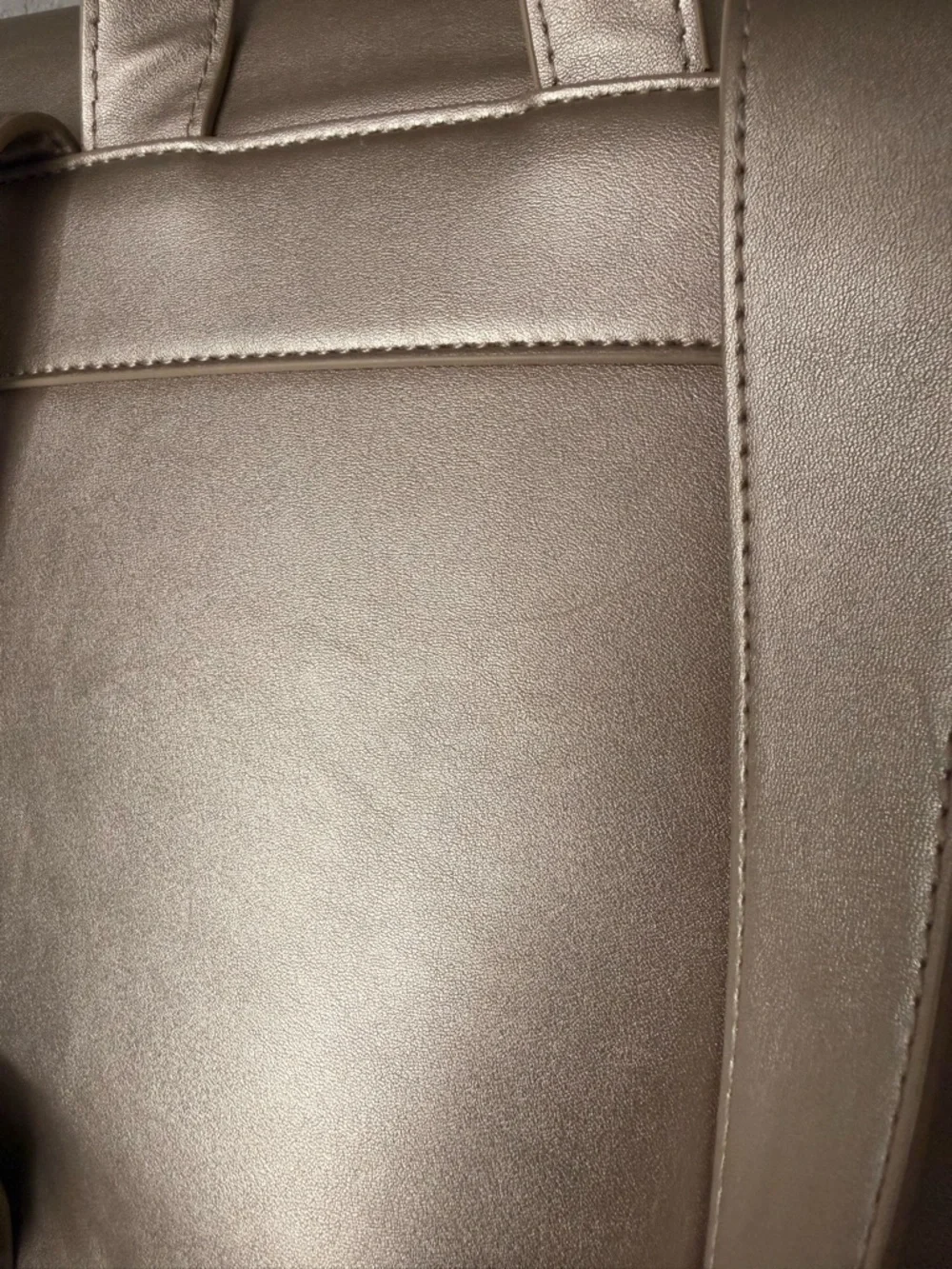SASSY JONES Metallic Light Gold Backpack - Picture 8 of 11